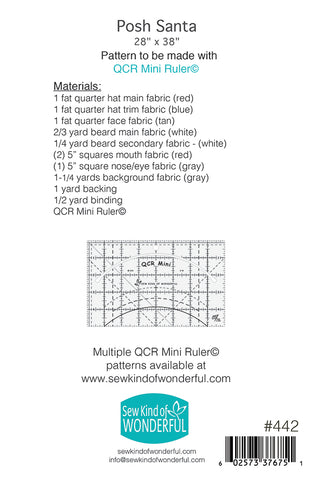 Posh Santa Quilt Pattern by Sew Kind of Wonderful