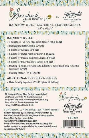 Rainbow Quilt Quilt Pattern by Fancy That Design House