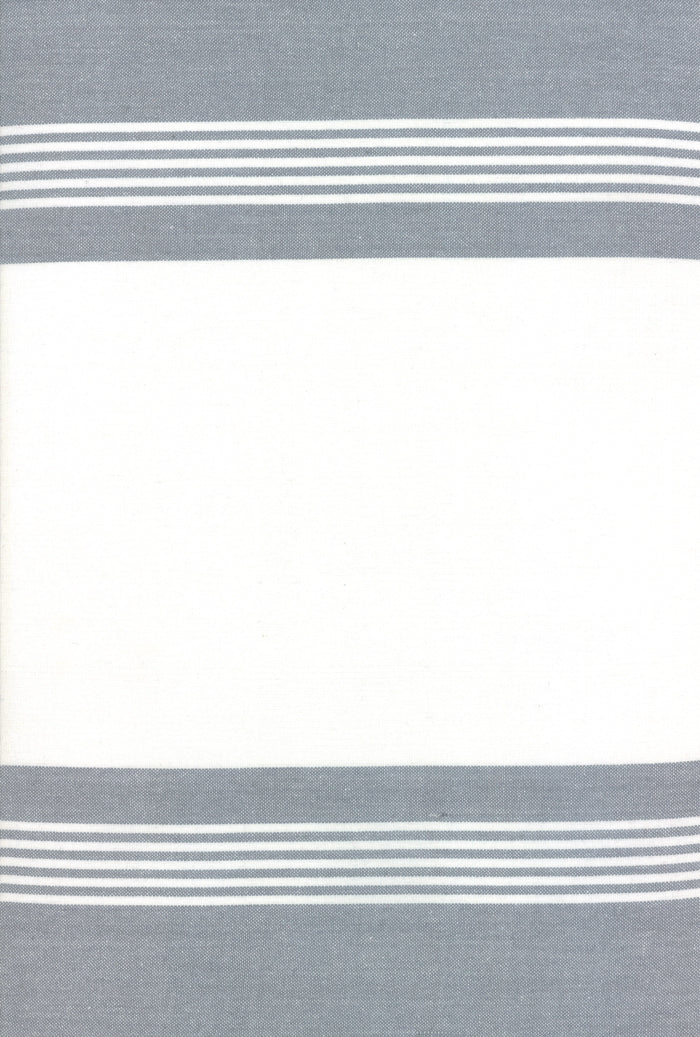 Rock Pool Toweling Grey Stripe yardage by Pieces to Treasure for Moda Fabrics
