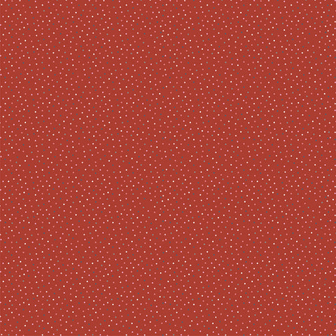 Country Confetti Red Speckled Hen Yardage by Lori Woods for Poppie Cotton Fabrics
