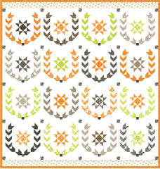 Pumpkins and Blossoms Laurel Wreath Quilt Kit