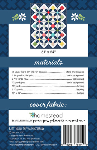 Starway Quilt Pattern by April Rosenthal for Prairie Grass Patterns