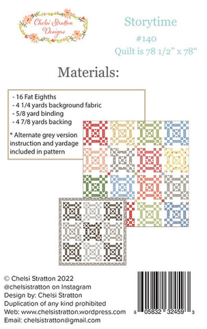 Storytime Quilt Pattern by Chelsi Stratton Designs