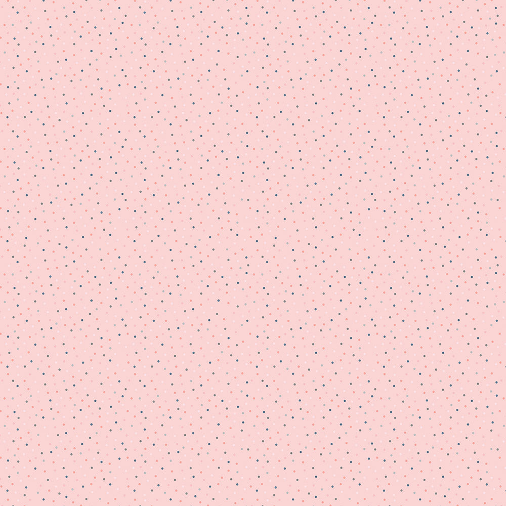 Country Confetti Strawberry Lemonade Yardage by Lori Woods for Poppie Cotton Fabrics