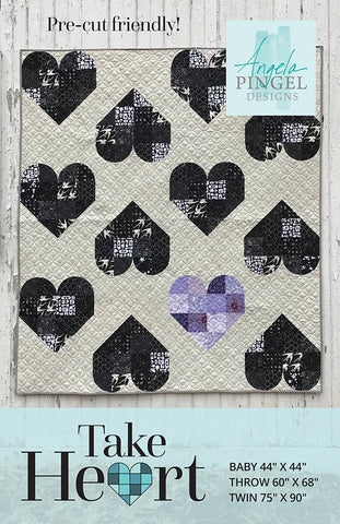 Take Heart Quilt Pattern by Angela Pingel Designs
