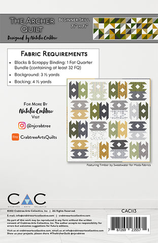 The Archer Quilt Pattern by Crabtree Arts Collective