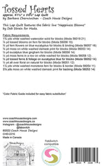 Tossed Hearts Quilt Pattern by Coach House Designs