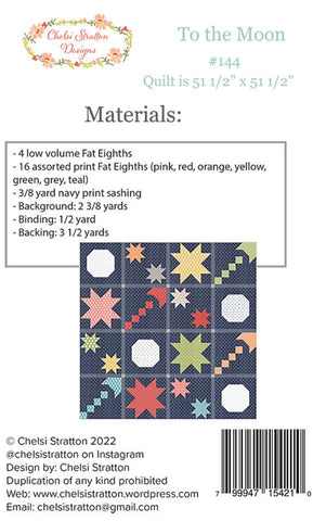 To The Moon Quilt Pattern by Chelsi Stratton