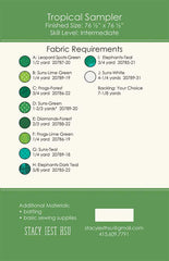 Tropical Sampler Quilt Pattern by Stacy Iest Hsu