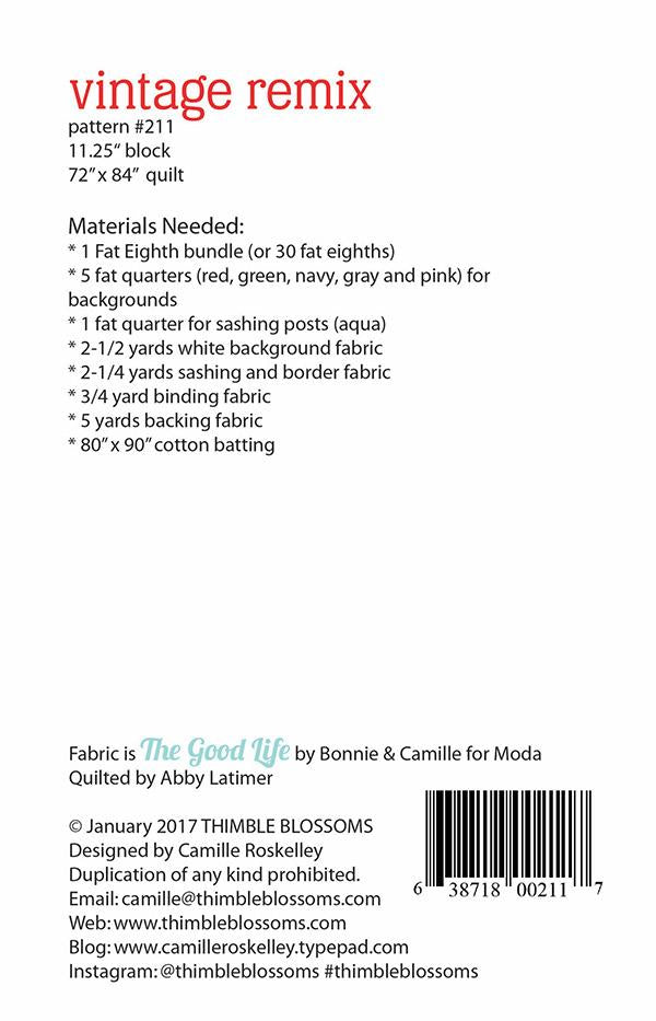 Vintage Remix Quilt Pattern by Thimble Blossoms