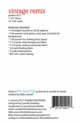 Vintage Remix Quilt Pattern by Thimble Blossoms