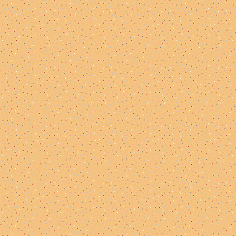 Country Confetti Yellow Waffle Cone Yardage by Lori Woods for Poppie Cotton Fabrics
