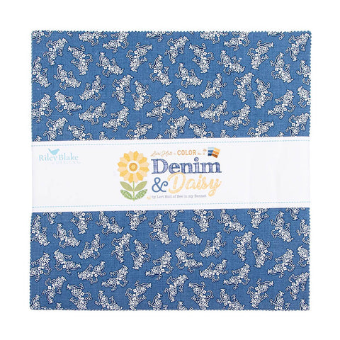 PREORDER Denim & Daisy 10" Stacker by Lori Holt for Riley Blake Designs