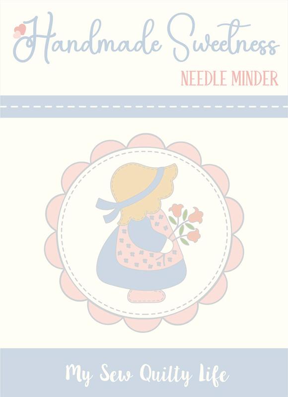 Handmade Sweetness Sunbonnet Girl Needleminder by Heather Briggs of My Sew Quilty Life