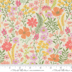 Cannon Beach Cream Blush Coastal Blooms Yardage by Crystal Manning for Moda Fabrics