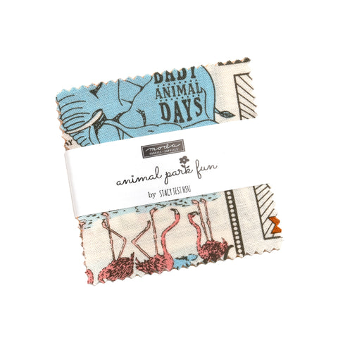 Animal Park Fun Mini Charm by Stacy Iest Hsu for Moda Fabrics