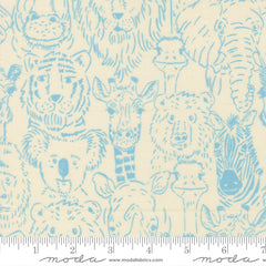 Animal Park Fun Dove One Big Happy Family Yardage by Stacy Iest Hsu for Moda Fabrics