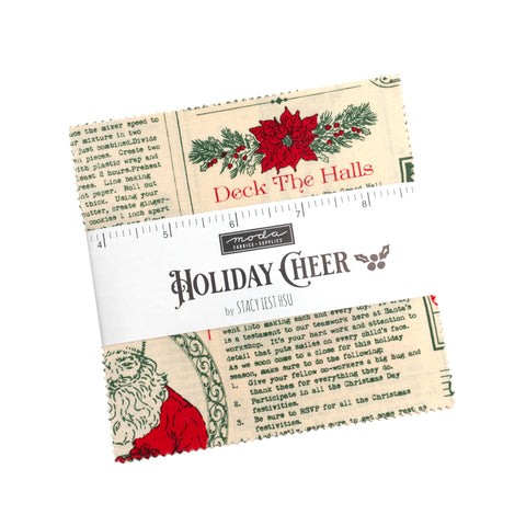 PREORDER Holiday Cheer Charm Pack by Stacy Iest Hsu for Moda Fabrics