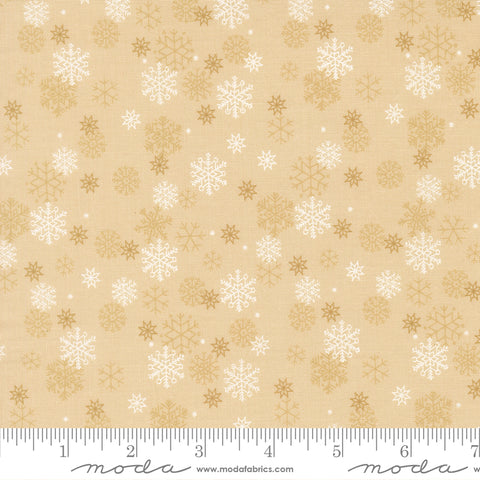 BOLT END 7" Holiday Cheer Natural Snow Flurry Yardage by Stacy Iest Hsu for Moda Fabrics