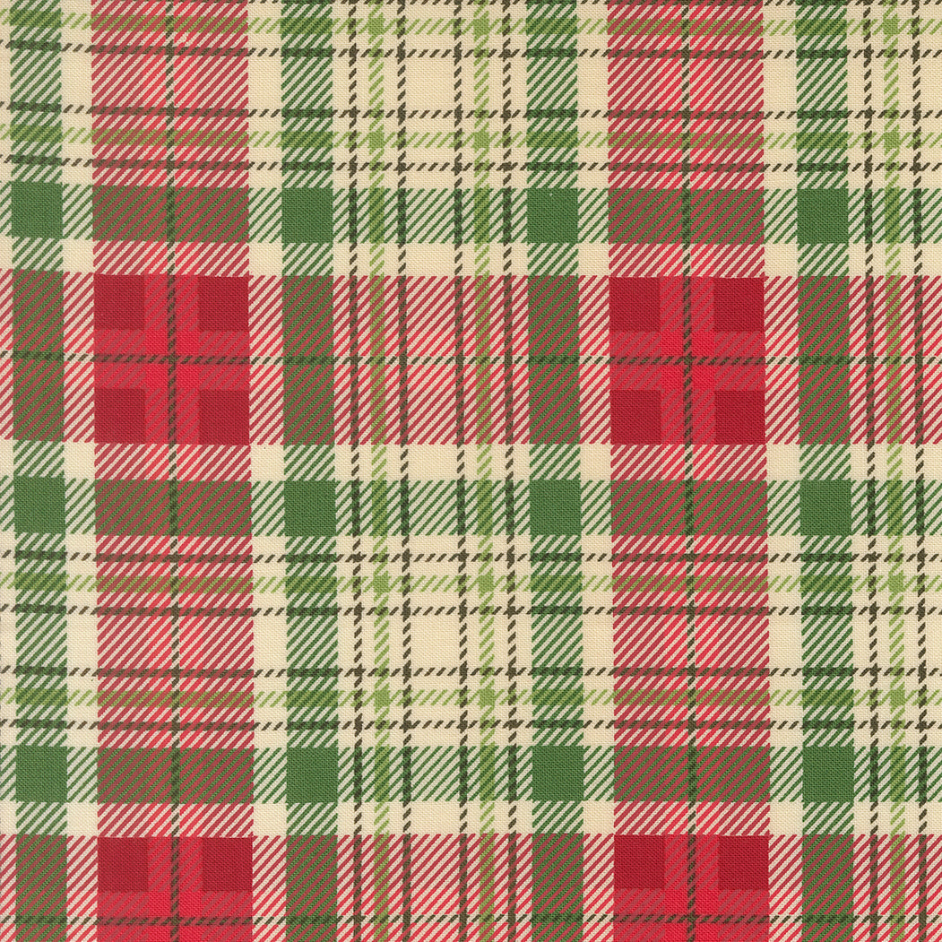Backing Kit Holiday Cheer Natural Christmas Plaid collection by Stacy Iest Hsu