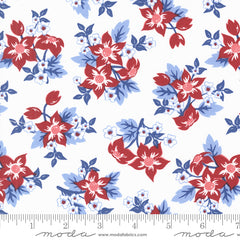 Star Spangled Patriotic Memorial Flowers Yardage by April Rosenthal for Moda Fabrics