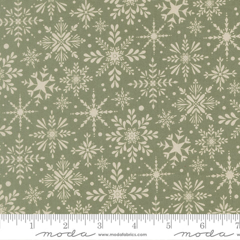 FAT QUARTER Gingerbread Lane Mistletoe Blizzard Yardage by Kiley's Quilt Room for Moda Fabrics