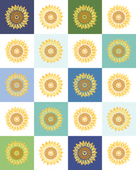 Sunflowers In My Heart Fat Quarter Bundle by Kate Spain for Moda Fabrics