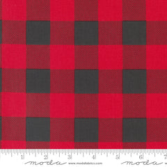 Starberry Red Charcoal Check Yardage by Corey Yoder for Moda Fabrics