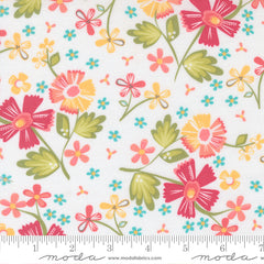 In The Garden Off White Garden Flowers Yardage by Corey Yoder for Moda Fabrics