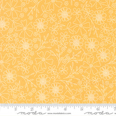 In The Garden Goldenrod Garden Sketch Yardage by Corey Yoder for Moda Fabrics