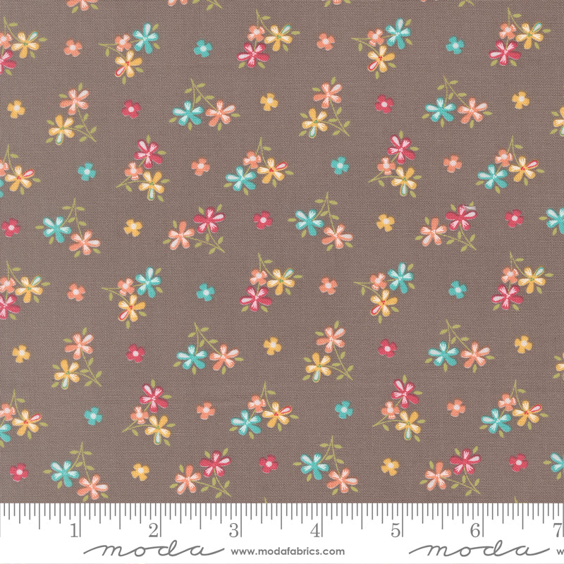 In The Garden Slate Love Me Yardage by Corey Yoder for Moda Fabrics
