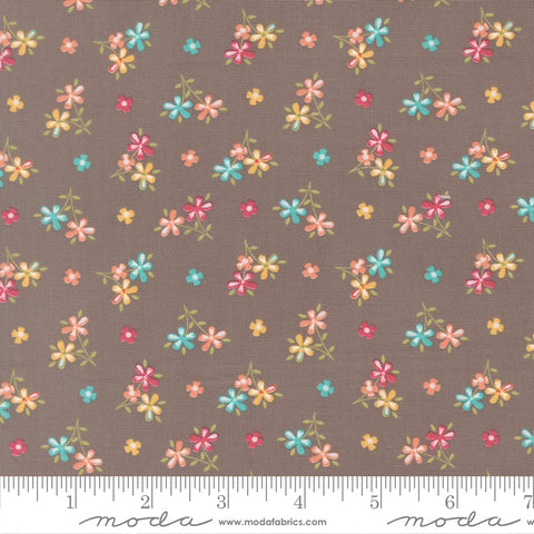 In The Garden Slate Love Me Yardage by Corey Yoder for Moda Fabrics