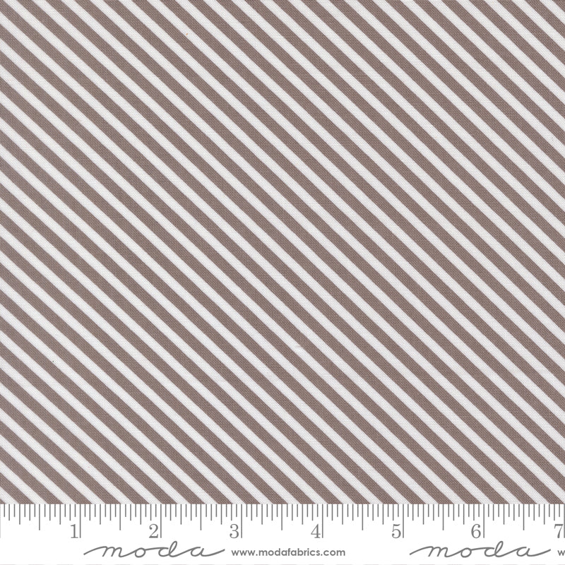 In The Garden Slate Bias Stripe Yardage by Corey Yoder for Moda Fabrics