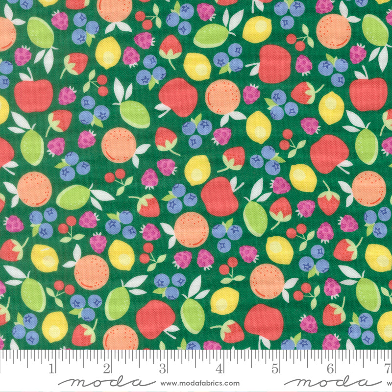 Fruit Salad Emerald Fruit Cup Yardage by Corey Yoder for Moda Fabrics