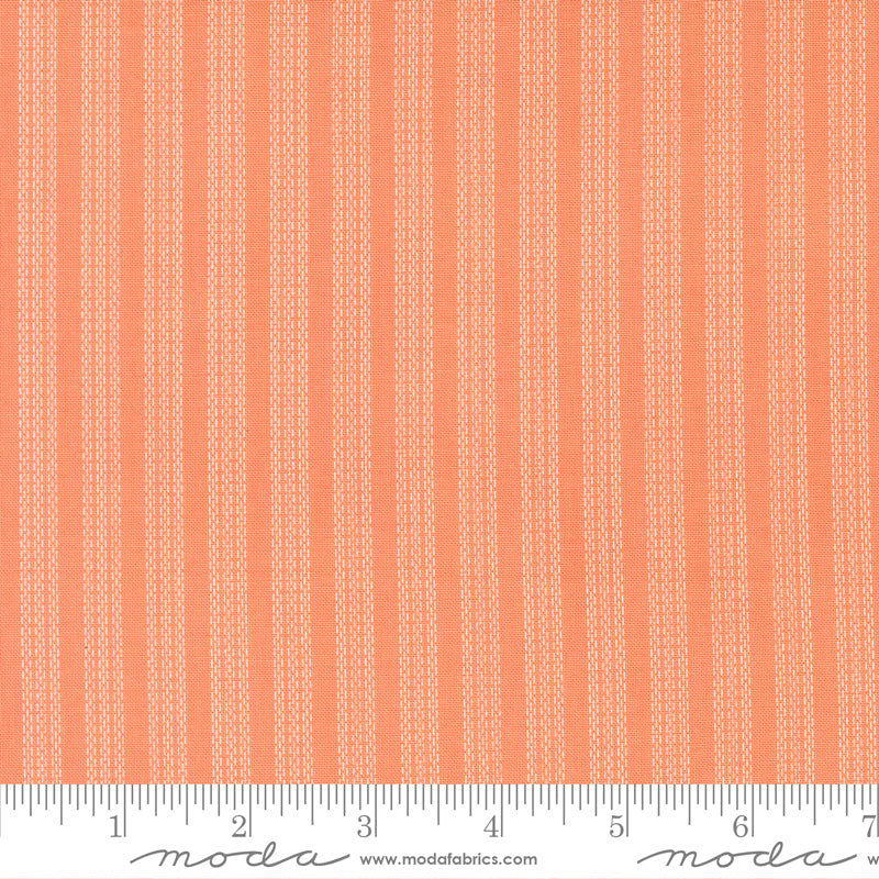 Fruit Salad Coral Stripes Yardage by Corey Yoder for Moda Fabrics
