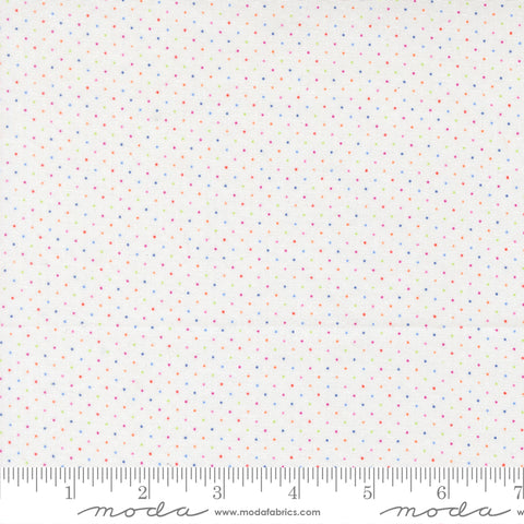 Fruit Salad Off White Pin Dot Yardage by Corey Yoder for Moda Fabrics