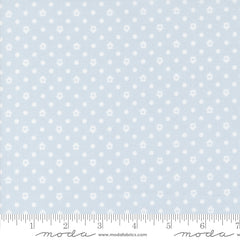 Cottage Charm Light Blue Dots Houses Yardage by Heather Briggs for Moda Fabrics