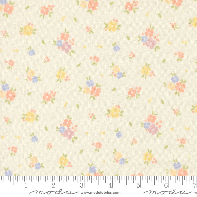 Pastel Prairie Porcelain Bloomers Yardage by Heather Briggs for Moda Fabrics