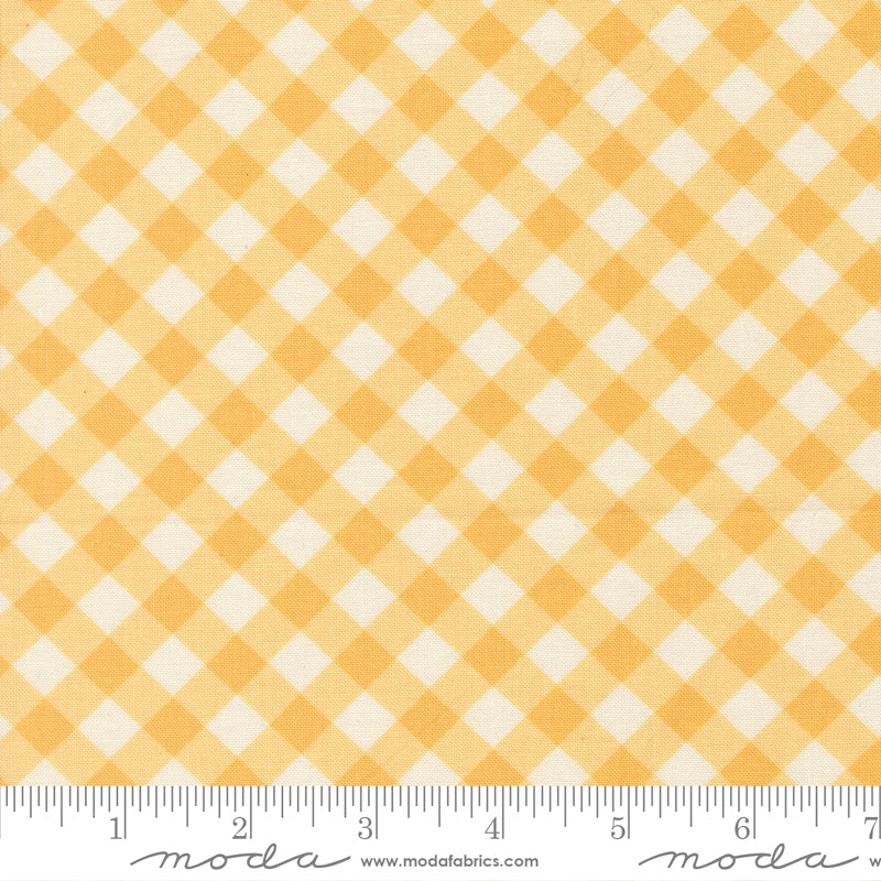 Pastel Prairie Sunshine Gingham Yardage by Heather Briggs for Moda Fabrics