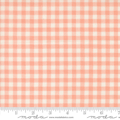 Handmade Sweetness Quilting Cuddle Peach Checks Yardage by Heather Briggs for Moda Fabrics