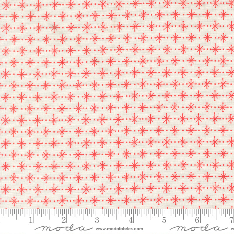 Rosie Whipped Cream Strawberry Twinkling Star Yardage by Fig Tree & Co. for Moda Fabrics 