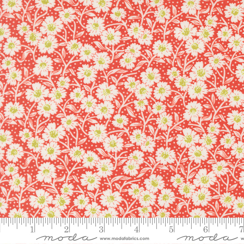 Rosie Strawberry Picnic Bloom Yardage by Fig Tree & Co. for Moda Fabrics