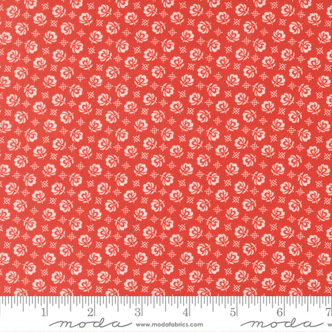 Rosie Strawberry Prairie Toss Yardage by Fig Tree & Co. for Moda Fabrics