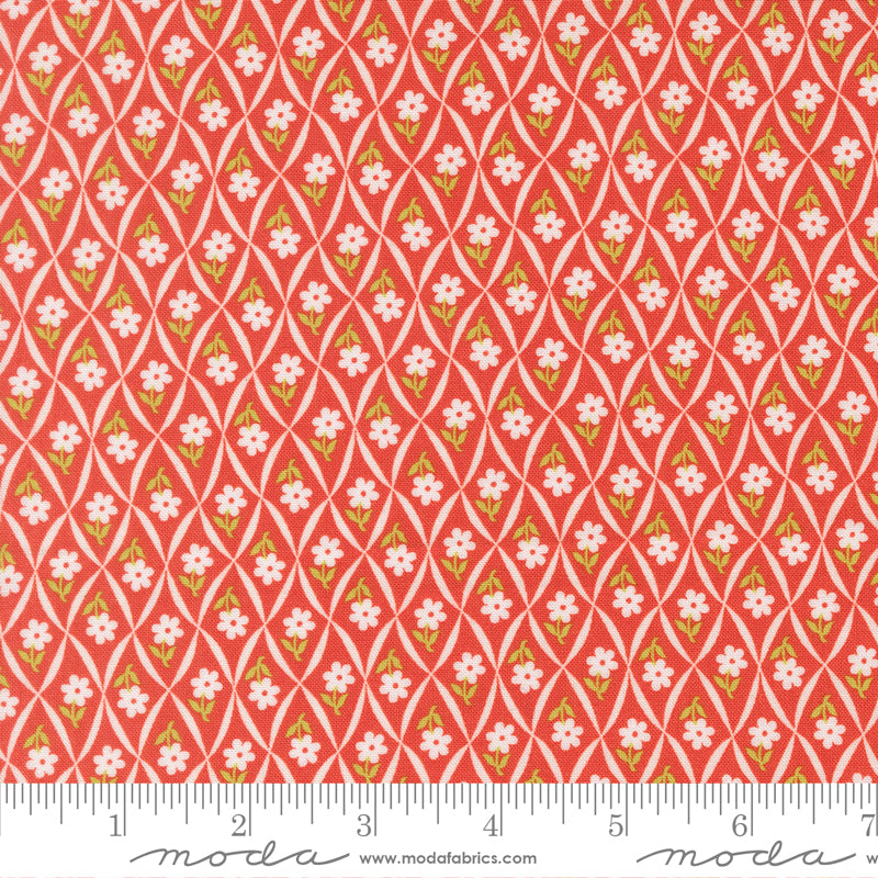 Rosie Strawberry Climbing Daisy Yardage by Fig Tree & Co. for Moda Fabrics