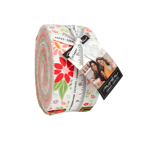 PREORDER Poinsettia & Pear Jelly Roll by Sherri & Chelsi for Moda Fabrics