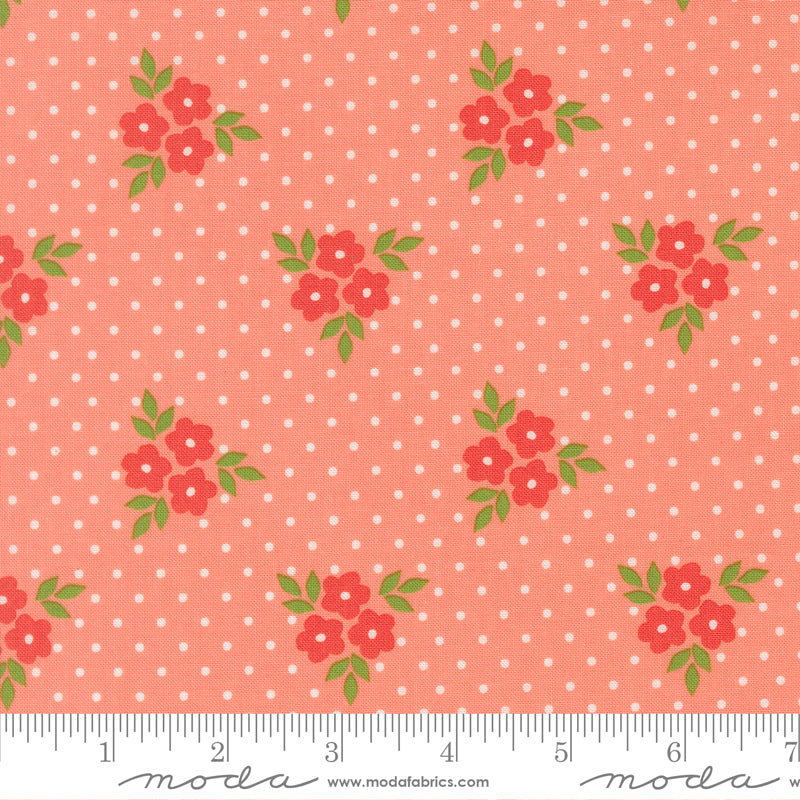 Poinsettia & Pear Carnation Bouquet Yardage by Sherri & Chelsi for Moda Fabrics