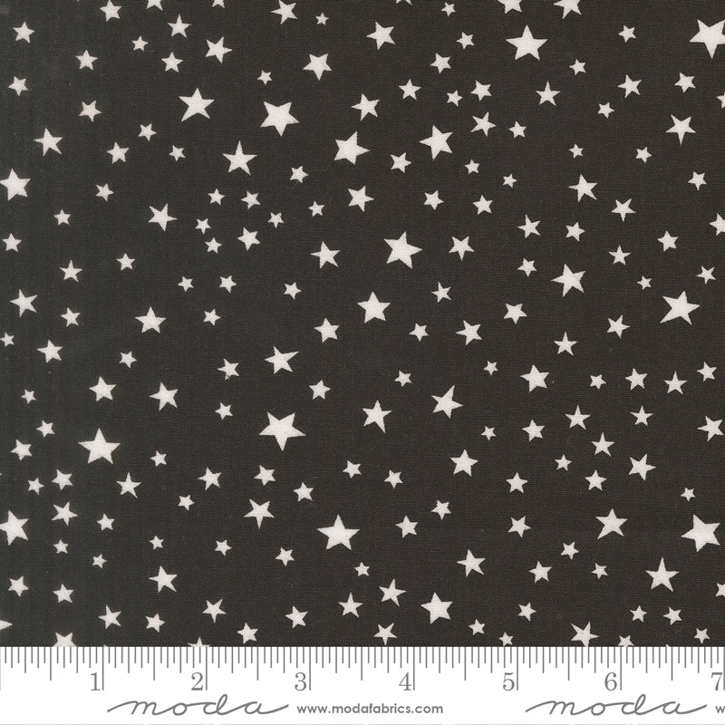 Purrs & Boos Black Cat Stars Yardage by Elena Amo for Moda Fabrics