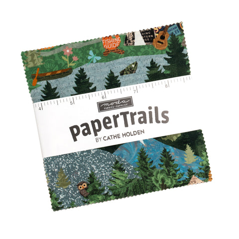 PREORDER Paper Trails Charm Pack by Cathe Holden for Moda Fabrics