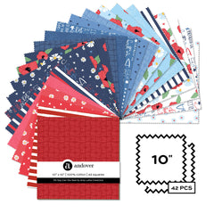 Oh Say Can You Sew 10" Squares by Amy Latta for Andover Fabrics