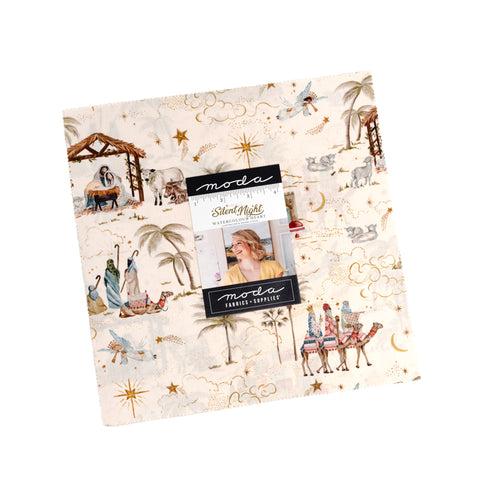 PREORDER Silent Night Layer Cake by Watercolour Heart for Moda Fabrics